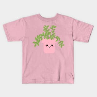 Kawaii plant vase Kids T-Shirt